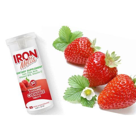 Viên ngậm bổ sung Sắt Iron Melts 50 Viên của Úc