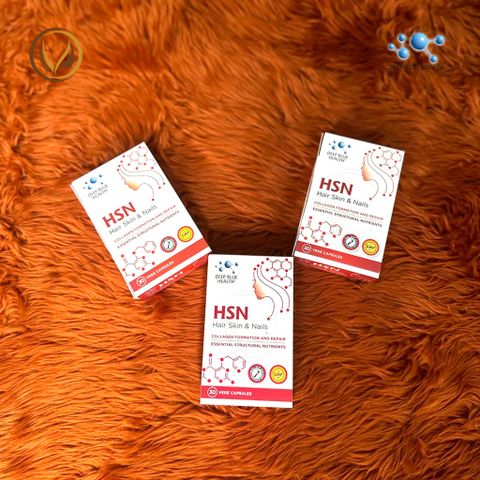 Viên uống mọc tóc, dưỡng móng, giảm mụn Deep Blue Health HSN Hair Skin & Nails 60 viên