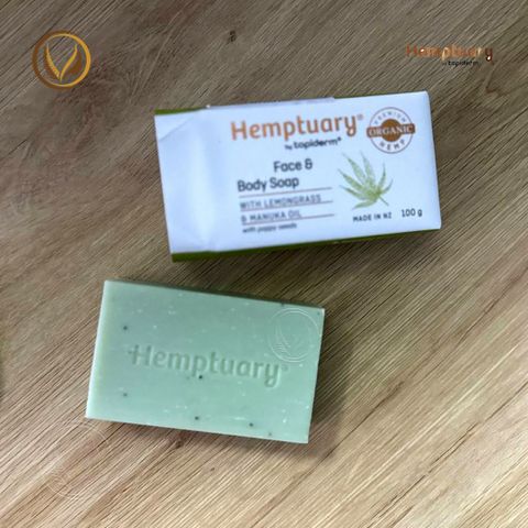 Xà phòng tắm và rửa mặt HGD giúp sạch da, giảm mụn Hemptuary Face and Body Soap 100g