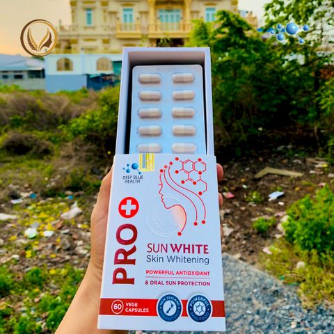 Viên uống chống nắng, trắng da Deep Blue Health Pro+ SunWhite Skin Whitening 60 viên