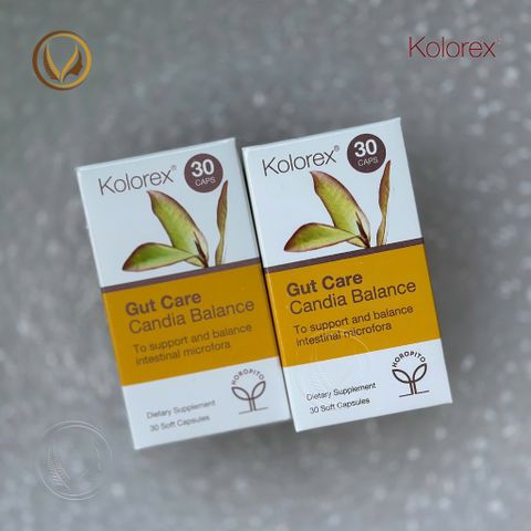Bộ đôi viên uống men vi sinh Advanced Probiotic & Gut Care Candia Balance hỗ trợ nấm Candida 30 viên