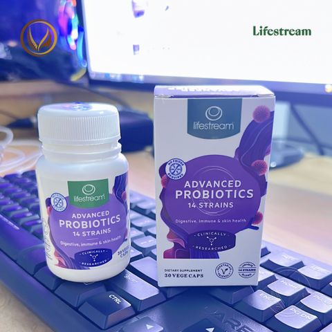 Bộ đôi viên uống men vi sinh Advanced Probiotic & Gut Care Candia Balance hỗ trợ nấm Candida 30 viên