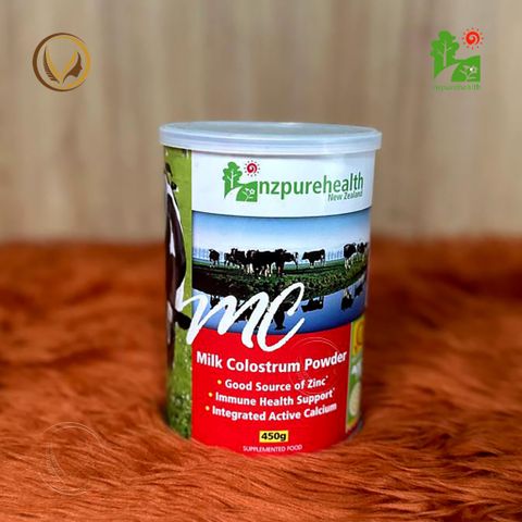 Bột sữa non 100% nguyên chất Nz Pure Health Milk Colostrum Powder 450g (Nhãn đỏ)
