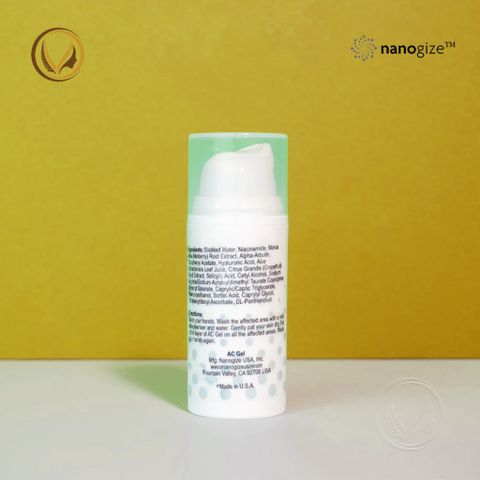 Gel hỗ trợ giảm mụn, mờ thâm Nanogize AC Gel 10ml & 30ml - New Zealand Shop