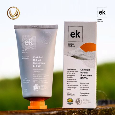 Kem chống nắng cho cả gia đình SPF50+ Earth’s Kitchen Kawakawa & Tamanu Sunscreen 150g
