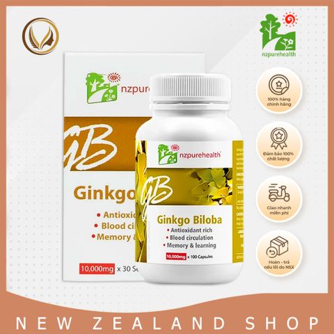 Combo viên uống bổ não, tăng cường tập trung, tỉnh táo Ginkgo Biloba & Brain Fuel Nootropics 60/100v