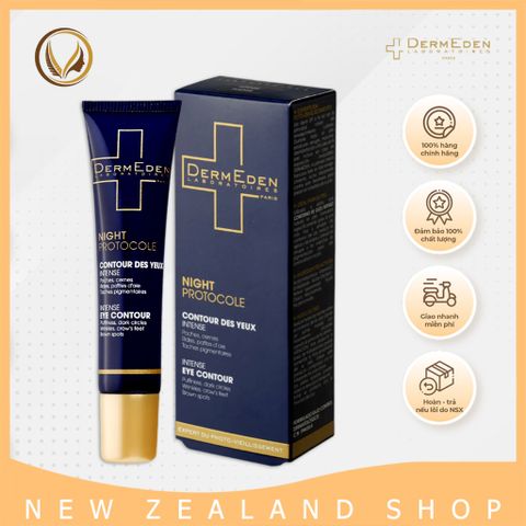 Kem dưỡng mắt, giảm thâm quầng Pháp DermEden Night Protocole Intense Eye Contour 15ml