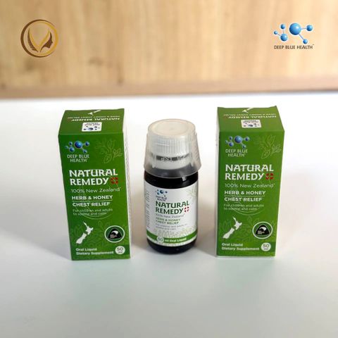 Siro ho cho bé, giảm ho, tiêu đờm đau rát họng Deep Blue Health Natural Remedy 50ml