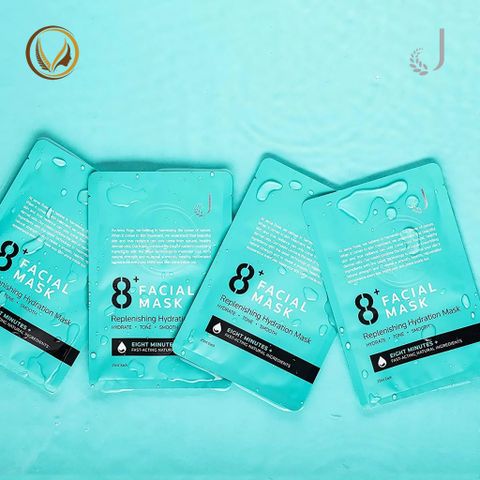 Mặt nạ dưỡng ẩm cấp tốc 8 phút Jema Rose 8+ Minute Replenishing Hydration Mask 7 miếng x 25ml