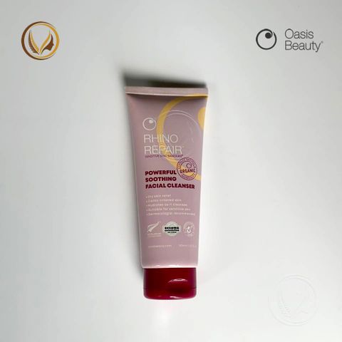 Sữa rửa mặt phục hồi da Oasis Beauty Rhino Repair Powerful Soothing Facial Cleanser 150ml