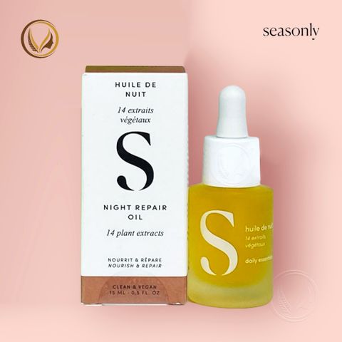 Dầu dưỡng phục hồi làm sáng da ban đêm Seasonly Huile De Nuit (Night Repair Oil) 15ml