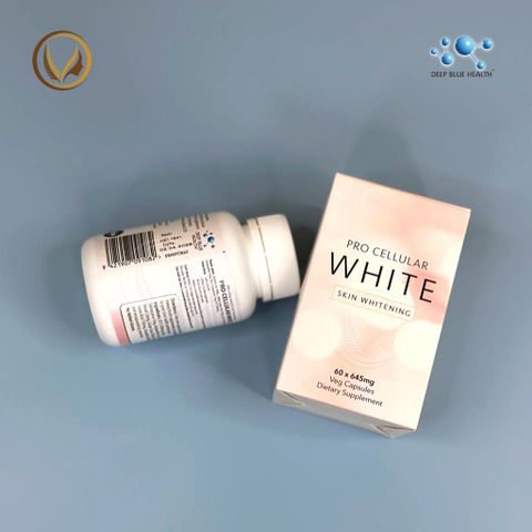 Combo Viên uống trắng da & chống nắng Deep Blue Health Pro Cellular White Skin Whitening 60 viên