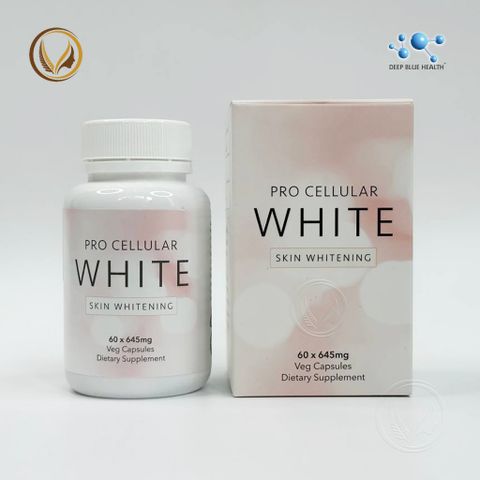 Combo Viên uống trắng da & chống nắng Deep Blue Health Pro Cellular White Skin Whitening 60 viên