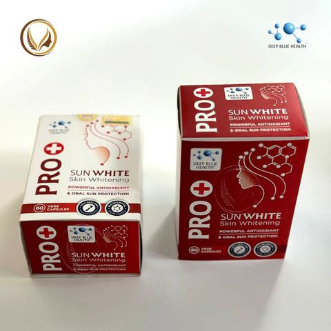 Combo Viên uống trắng da & chống nắng Deep Blue Health Pro Cellular White Skin Whitening 60 viên