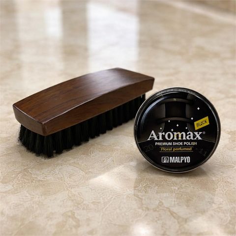 Xi đánh giày dạng sáp Hàn Quốc cao cấp, Xi Aromax giúp vệ sinh và làm mới bề mặt giày và các loại đồ da