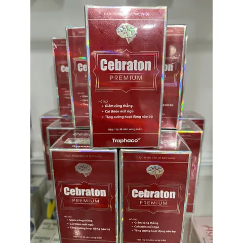 Cebraton Premium Traphaco hỗ trợ Bổ Não,Tăng Tập Trung, Giảm Căng Thẳng Đau Đầu Và Cải Thiện Mất Ngủ