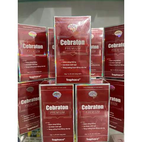 Cebraton Premium Traphaco hỗ trợ Bổ Não,Tăng Tập Trung, Giảm Căng Thẳng Đau Đầu Và Cải Thiện Mất Ngủ