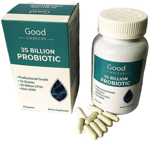 Men vi sinh  Good Choice's 35 tỷ probiotic hỗ trợ thải độc đại tràng, thải độc ruột hộp 60 Viên 649096