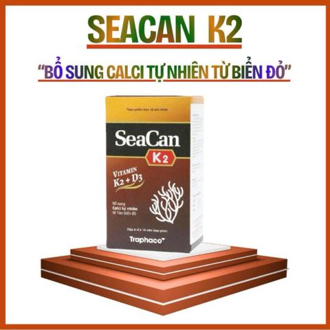 Viên uống SeaCan Traphaco hỗ trợ Bổ Sung Canxi tự nhiên  giúp xương chắc khỏe