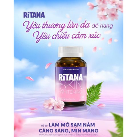 [Đầy đủ tem tích điểm] Viên uống RITANA - Trắng da mờ sạm nám hộp 60 Viên & Hộp 30 Viên