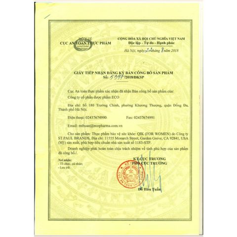 Viên uống QIK Nữ - Giúp Bảo Vệ Và Phục Hồi Hư Tổn Tóc