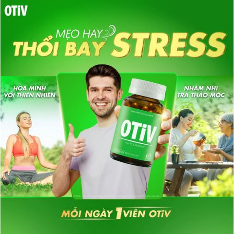 [Chính Hãng][Combo 2 Hộp 60V Tặng 1 Hộp 15 Viên] OTIV cải Thiện Đau Đầu, Mất Ngủ, Hoạt Huyết Não