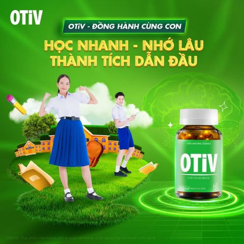 [Chính Hãng][Combo 2 Hộp 60V Tặng 1 Hộp 15 Viên] OTIV cải Thiện Đau Đầu, Mất Ngủ, Hoạt Huyết Não