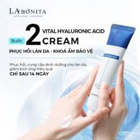 Kem Dưỡng Ẩm Sáng Da Và Phục Hồi Da LaBonita Vital Hyaluronic Acid Cream 30ml chính hãng