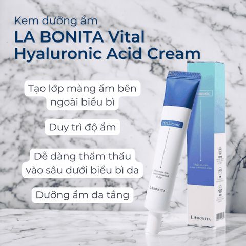 Kem Dưỡng Ẩm Sáng Da Và Phục Hồi Da LaBonita Vital Hyaluronic Acid Cream 30ml chính hãng
