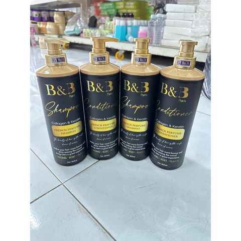Cặp dầu gội - dầu xả dưỡng tóc B&B Colagen & Keratin 800ml  647653