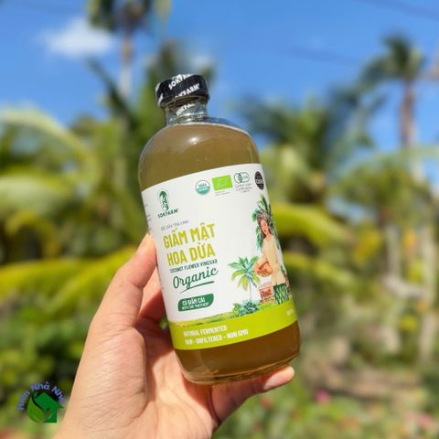 Giấm mật hoa dừa organic Sokfarm 500ml - Coconut Flower Vinegar - hàng Việt. 649395