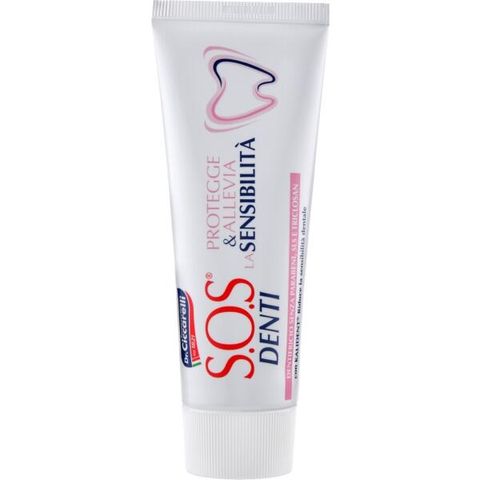 Kem đánh răng giảm ê buốt, chăm sóc răng nhạy cảm Dr Ciccarelli S.O.S DENTI Sensitivity Toothpaste 75ml chính hãng