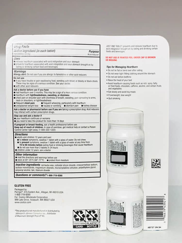 Viên uống kiểm soát Axit dạ dày Kirkland Signature Acid Controller 20mg