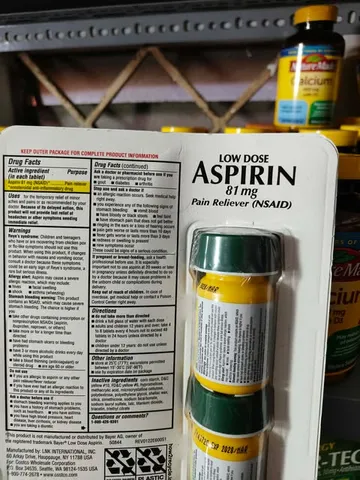Bảo vệ tim mạch, ngăn ngừa đột quỵ Kirkland Low Dose Aspirin 81mg 2x 365 viên