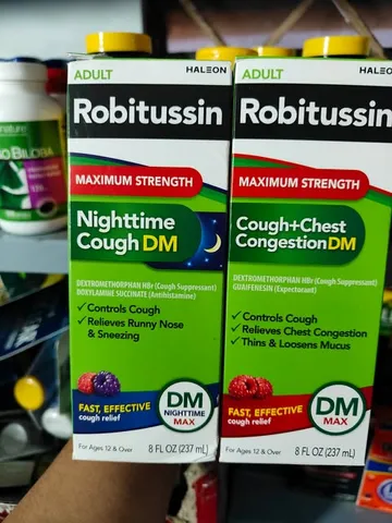 Siro giảm ho, đau ngực Robitussin Cough+Chest Congestion DM 237ml
