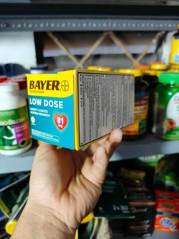 Thực phẩm chức năng  giảm đau tim Bayer Low Dose Aspirin 81mg của Mỹ