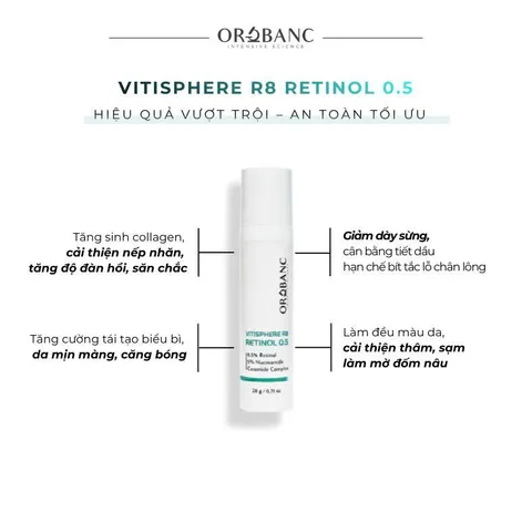 Retinol 0.5% Orobanc | VITISPHERE R8 RETINOL 0.5