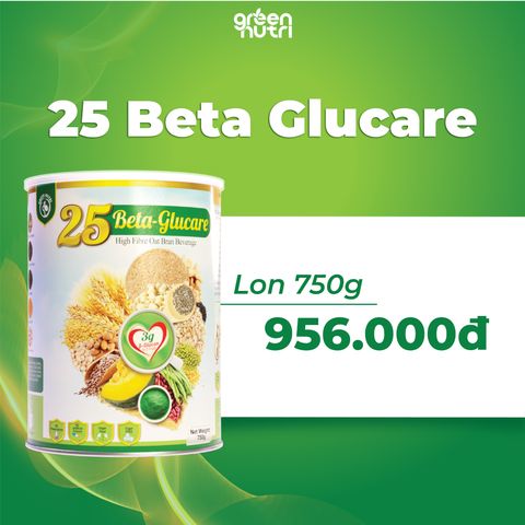 Sữa Hạt Ngũ Cốc 25 Beta Glucare Hỗ Trợ Người Tiểu Đường - Thức Uống Thuần Chay 750gr, Không Chất Béo, Dinh Dưỡng Hữu Cơ