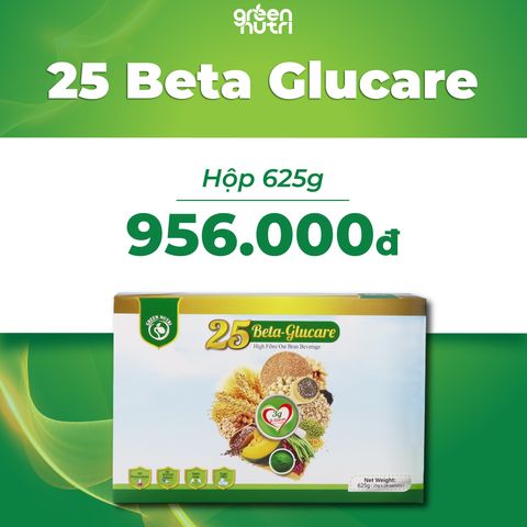 Sữa Hạt Ngũ Cốc 25 Beta Glucare - Hỗ Trợ Tiểu Đường, Chứa Beta Glucan, Thuần Chay - Hộp 625g (25 Gói)