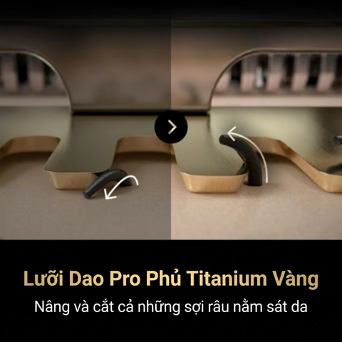 Máy cạo râu Braun Series 9 Pro+ 9669cc made in Germany (màu vàng Gold)