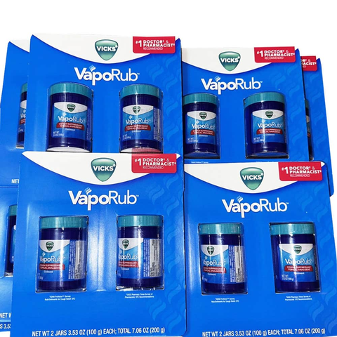 Dầu bôi ấm ngực Vicks VapoRub Cough Suppressant Ointment 100g set 2 hộp