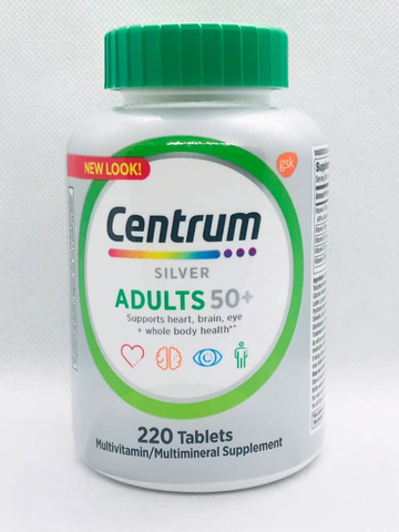 Vitamin dành cho người trên 50 tuổi Centrum Silver Adults 50+ 220 viên