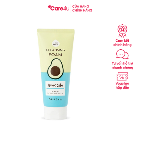 Sữa rửa mặt Orjena chiết xuất quả bơ 180ML - Sạch sâu, giữ ẩm và làm mềm da, phù hợp cho mọi loại da, sản phẩm cao cấp Hàn Quốc