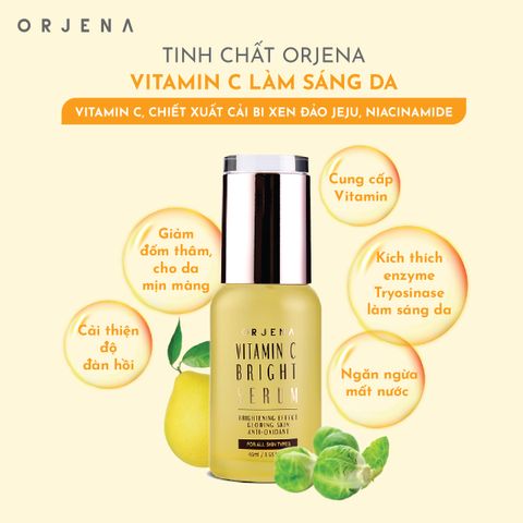 Tinh Chất Làm Sáng Da Orjena Vitamin C 45ML - Serum Dưỡng Trắng Da Hàn Quốc, Chăm Sóc Da Tự Nhiên, Nâng Tông Da ẩm Mượt