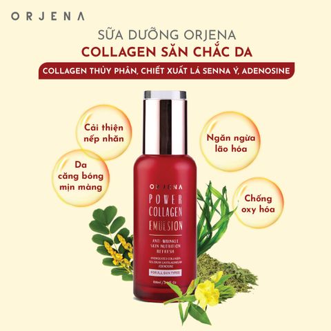 Sữa Dưỡng Orjena Collagen ngăn Lão Hóa 100ML - Dưỡng ẩm, Săn Chắc Da, Hàn Quốc, Bộ Sưu Tập Power Collagen