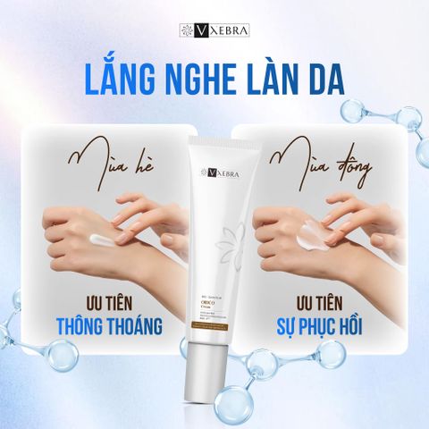 Kem dưỡng Vxebra - Giúp: dưỡng ẩm, làm mềm da. Giúp làm mờ vết: thâm, nám, sạm, nhăn da, cho làn da mềm mịn, đều màu và tươi sáng hơn. Góp phần giúp ngăn ngừa các dấu hiệu của lão hóa sớm trên da.