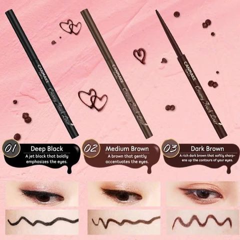 Chì kẻ mắt lâu trôi chống nước Canmake Creamy Touch Liner 649559