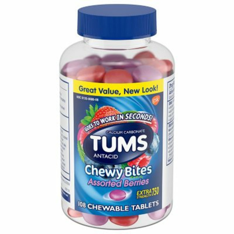 Viên Nhai Hỗ trợ Giảm Ợ Nóng TUMS Chewy Bites – Hộp 108 Viên