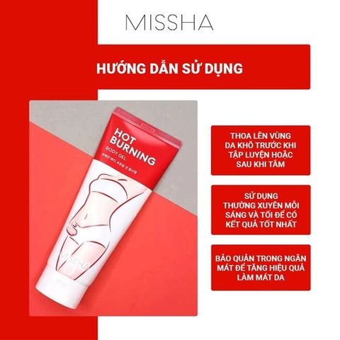Kem Tan Mỡ Bụng Missha Hot Burning 200ml