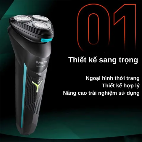 [CHÍNH HÃNG] Máy cạo râu Philips S1115, 3 lưỡi, cạo khô và ướt